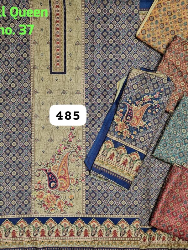 SCAK Acrowool Top Acrowool Dupatta Unstitched Suits