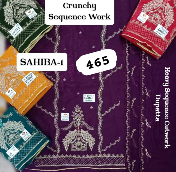 Swastik Crunchy Top Pure Chiffon Dupatta Unstitched Suits