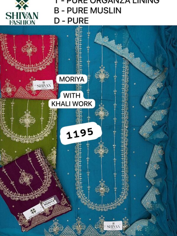 1000718552 Shivansh Organza Top Pure Chiffon Dupatta Unstitched Suits