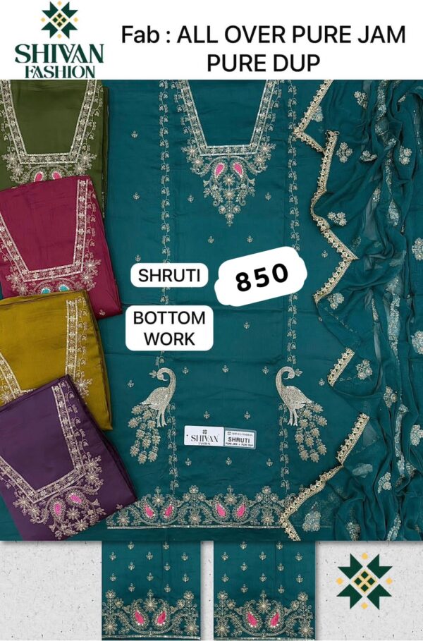 1000718567 Shivansh Jaam Top Pure Chiffon Dupatta Unstitched Suits