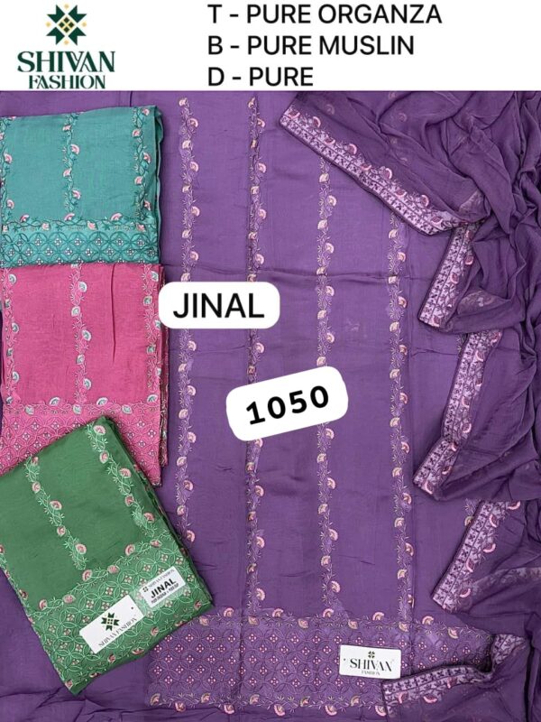 1000718569 Shivansh Organza Top Pure Chiffon Dupatta Unstitched Suits