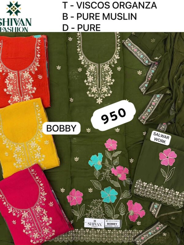 1000718570 Shivansh Organza Top Pure Chiffon Dupatta Unstitched Suits