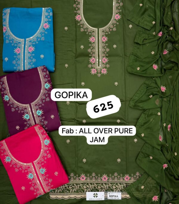 1000718580 Shivansh Jaam Top Pure Chiffon Dupatta Unstitched Suits