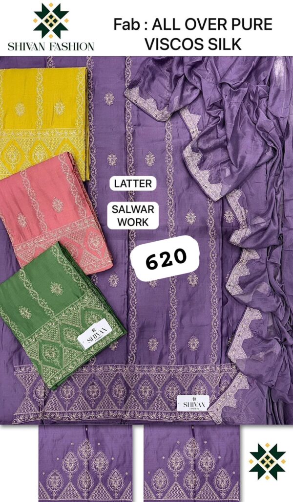 Shivansh Silk Top Pure Chiffon Dupatta Unstitched Suits