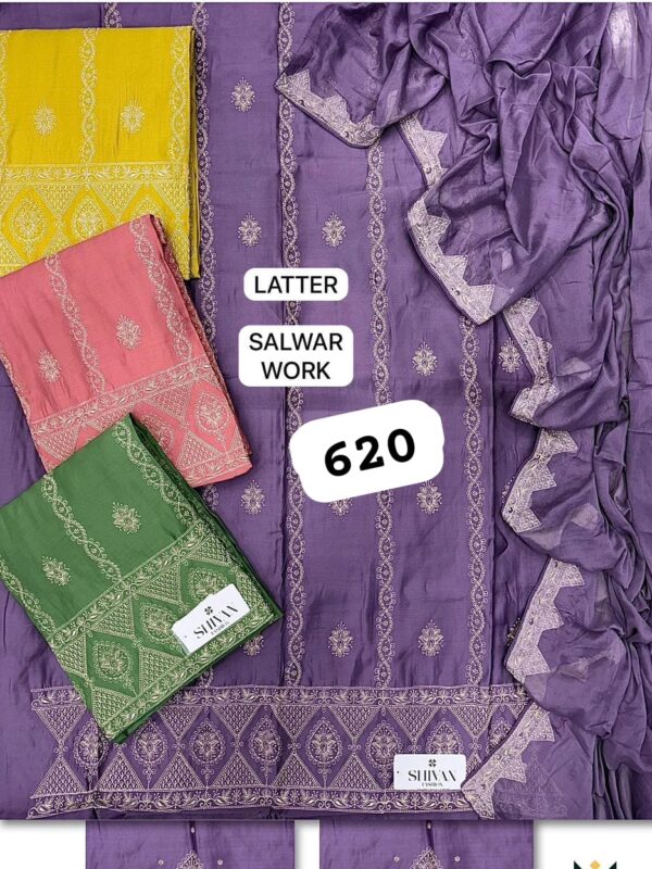 Shivansh Silk Top Pure Chiffon Dupatta Unstitched Suits