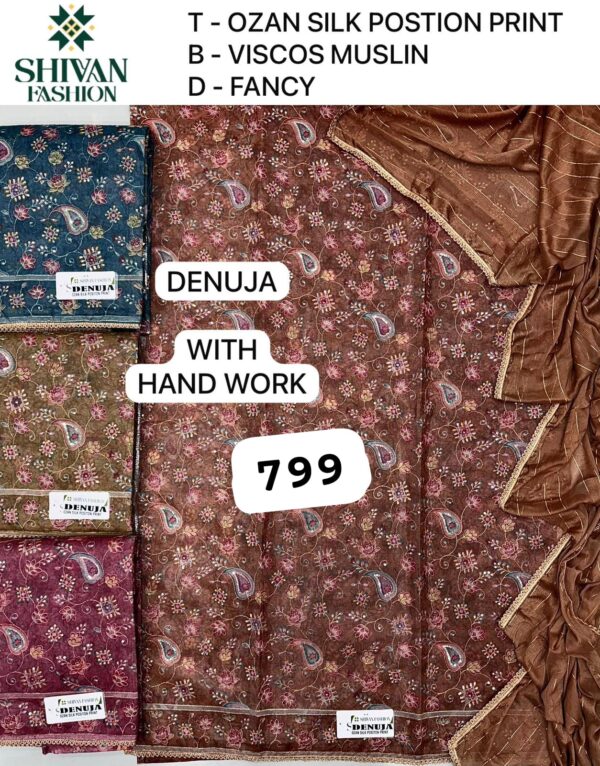 Shivansh Silk Top Pure Chiffon Dupatta Unstitched Suits