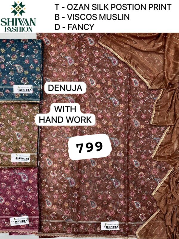 Shivansh Silk Top Pure Chiffon Dupatta Unstitched Suits