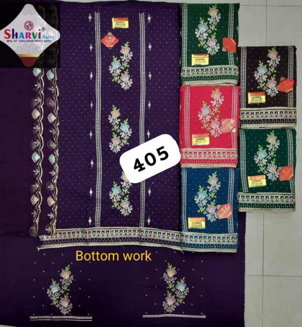 Sharvi Fiona Top Pure Chiffon Dupatta Unstitched Suits