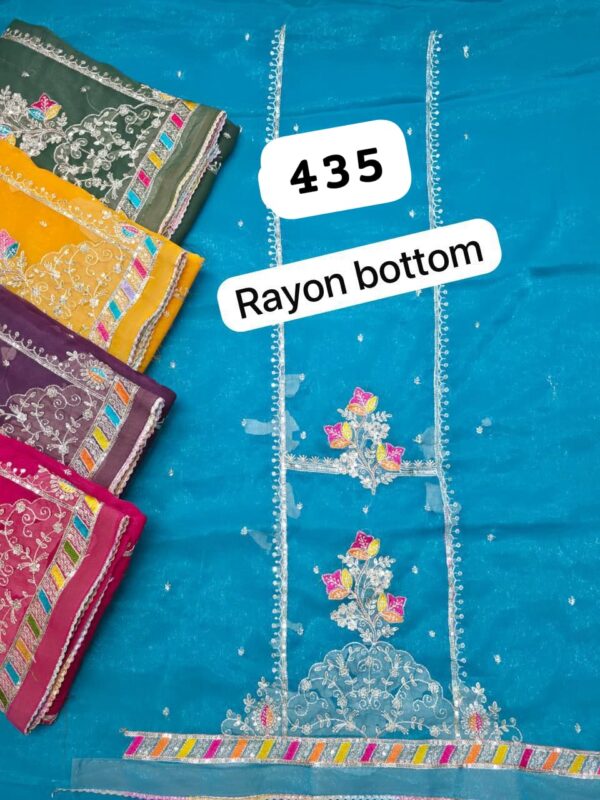 1000720833 SCAK Shimmer Top Pure Chiffon Dupatta Unstitched Suits