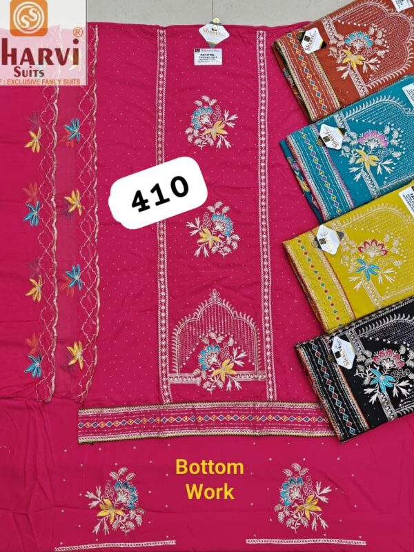 1000720851 Sharvi Fiona Top Pure Chiffon Dupatta Unstitched Suits