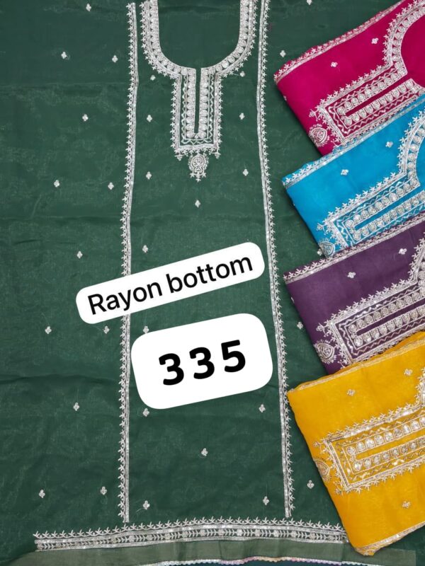 1000720857 SCAK Shimmer Top Pure Chiffon Dupatta Unstitched Suits