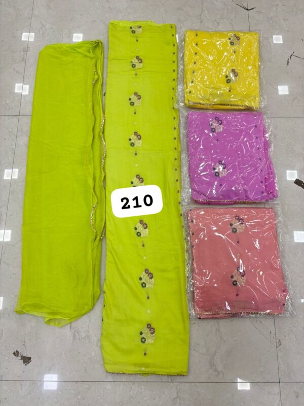 1000720861 SCAK Muslin Top Pure Chiffon Dupatta Unstitched Suits