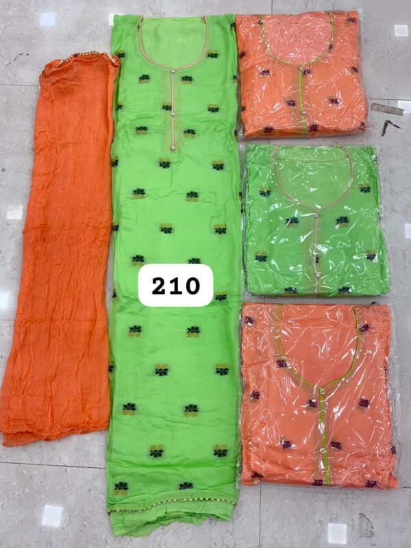 1000720864 SCAK Muslin Top Pure Chiffon Dupatta Unstitched Suits