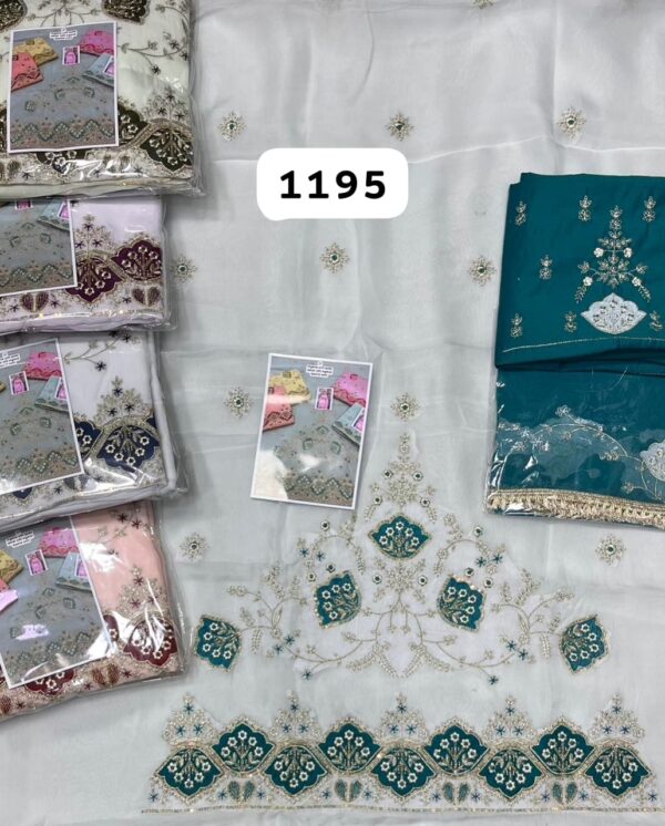 SCAK Organza Top Pure Chiffon Dupatta Unstitched Suits