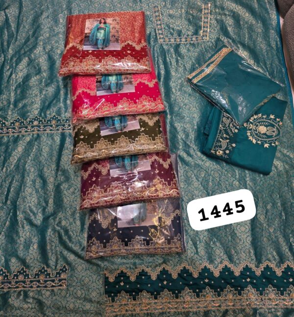 SCAK Organza Top Pure Chiffon Dupatta Unstitched Suits