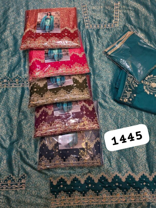 SCAK Organza Top Pure Chiffon Dupatta Unstitched Suits