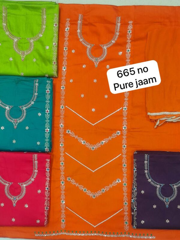 SCAK Jaam Top Nazneen Dupatta Unstitched Suits