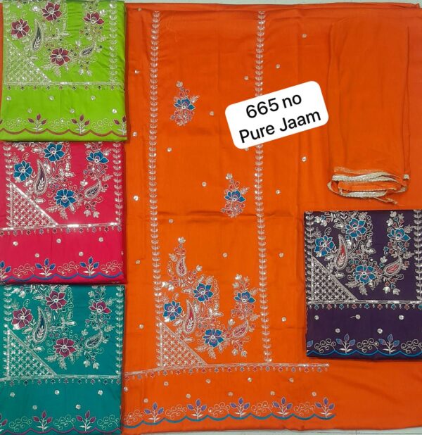 SCAK Jaam Top Nazneen Dupatta Unstitched Suits