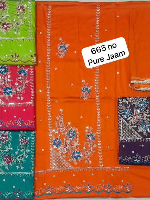 SCAK Jaam Top Nazneen Dupatta Unstitched Suits