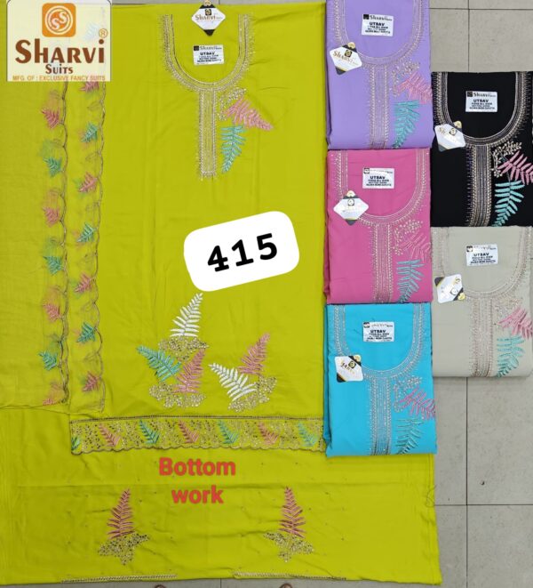 Sharvi Fiona Top Pure Chiffon Dupatta Unstitched Suits