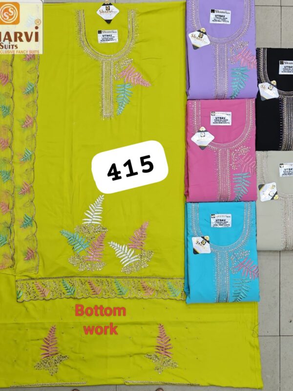 1000740551 Sharvi Fiona Top Pure Chiffon Dupatta Unstitched Suits