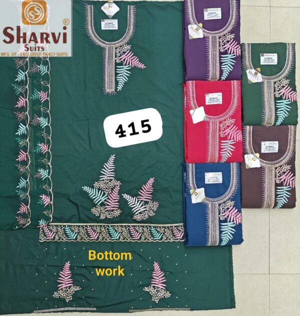 1000740564 Sharvi Fiona Top Pure Chiffon Dupatta Unstitched Suits