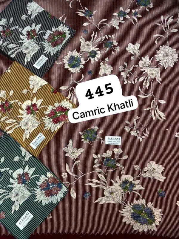 SCAK Cambric Top Pure Chiffon Dupatta Unstitched Suits
