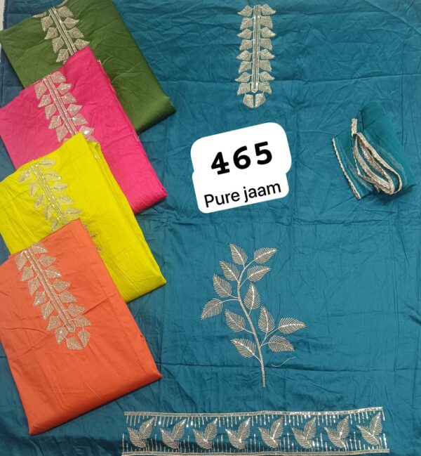 SCAK Jaam Top Pure Chiffon Dupatta Unstitched Suits