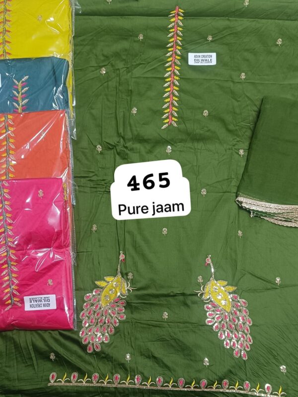 SCAK Jaam Top Pure Chiffon Dupatta Unstitched Suits