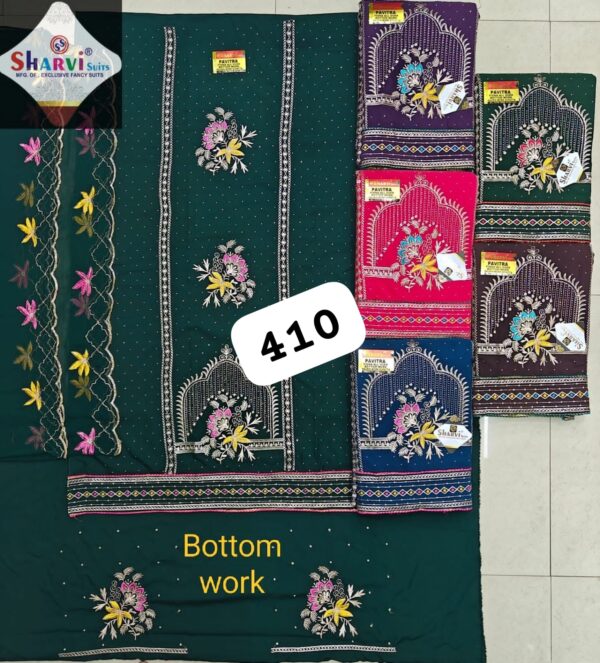 1000740582 Sharvi Fiona Top Pure Chiffon Dupatta Unstitched Suits