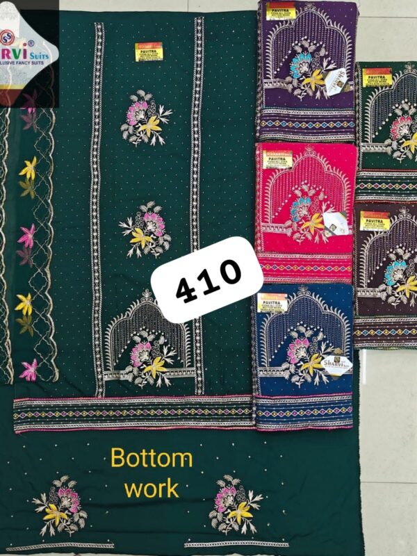 1000740582 Sharvi Fiona Top Pure Chiffon Dupatta Unstitched Suits