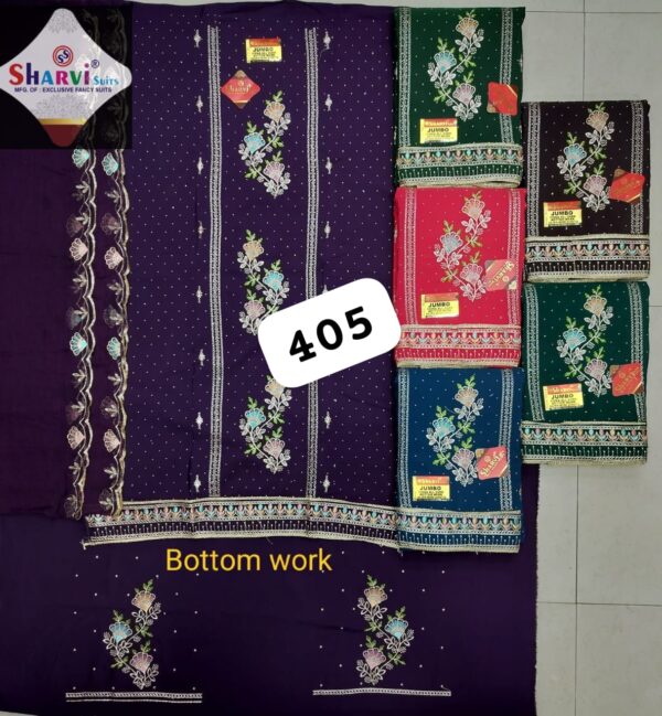 SCAK Fiona Top Pure Chiffon Dupatta Unstitched Suits