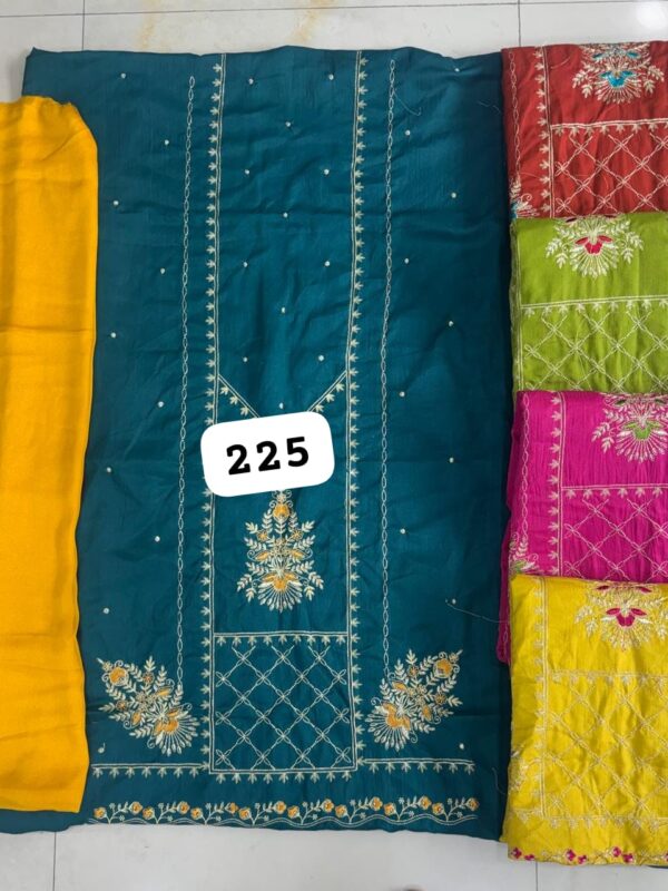 SCAK Parampara Top Pure Chiffon Dupatta Unstitched Suits