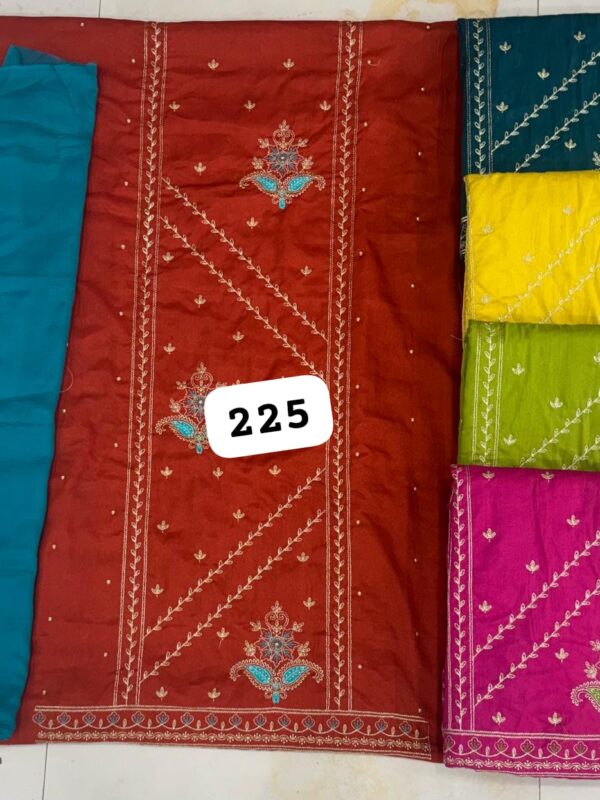 1000740599 SCAK Silk Top Pure Chiffon Dupatta Unstitched Suits