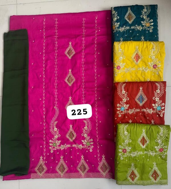 SCAK Parampara Top Pure Chiffon Dupatta Unstitched Suits