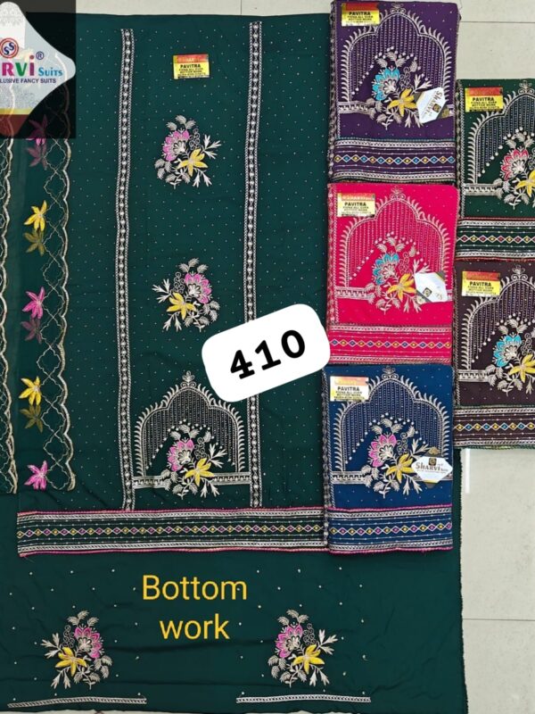 1000752400 Sharvi Fiona Top Pure Chiffon Dupatta Unstitched Suits