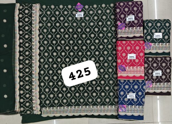 Sharvi Fiona Top Pure Chiffon Dupatta Unstitched Suits