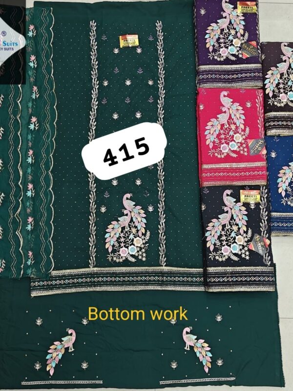 1000752405 Sharvi Fiona Top Pure Chiffon Dupatta Unstitched Suits