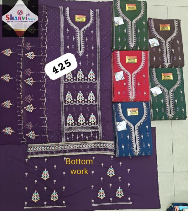 Sharvi Fiona Top Pure Chiffon Dupatta Unstitched Suits