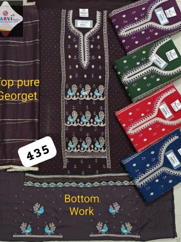 1000752415 SCAK Georgette Top Pure Chiffon Dupatta Unstitched Suits