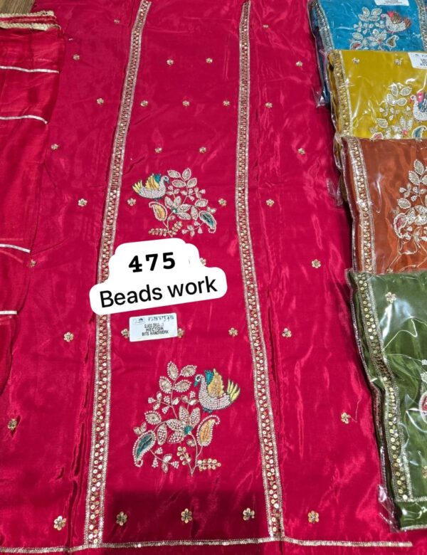 SCAK Glass Top Unstitched Suits