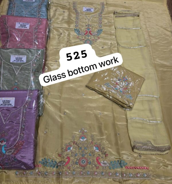 Navya Glass Top Unstitched Suits