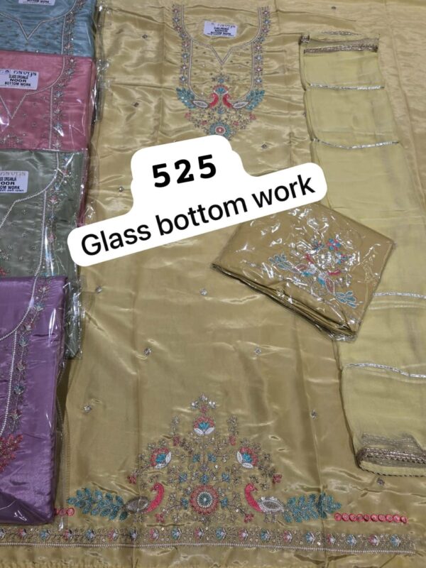 Navya Glass Top Unstitched Suits