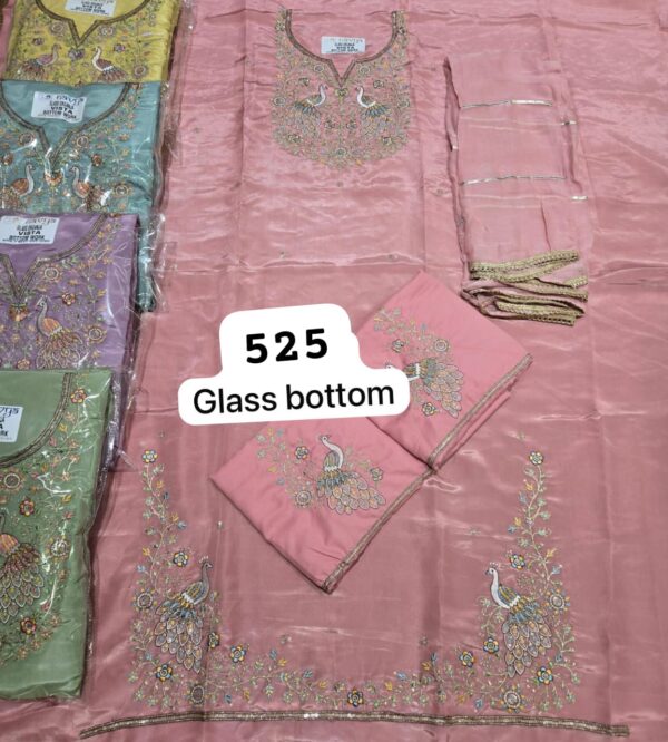 Navya Glass Top Unstitched Suits