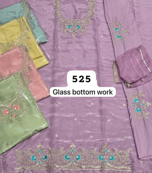 SCAK Glass Top Unstitched Suits