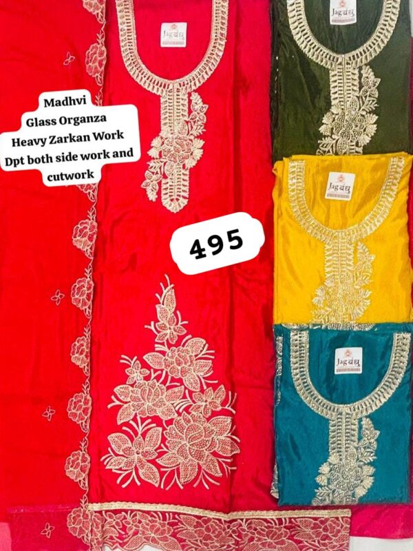 Jagbandhu Glass Top Unstitched Suits