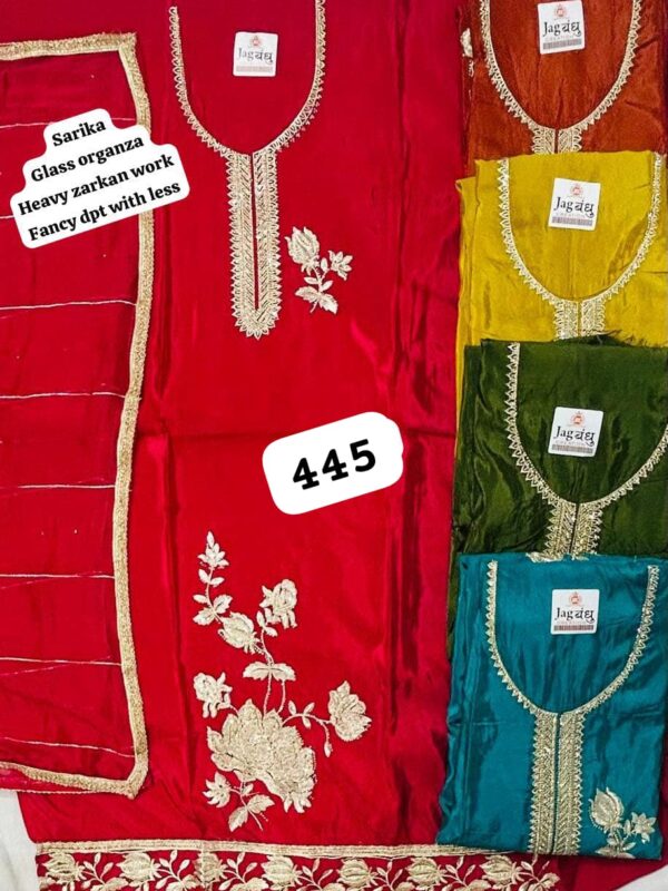 Jagbandhu Glass Top Unstitched Suits