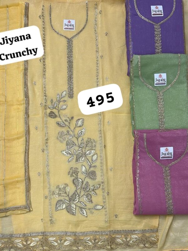 Jagbandhu Crunchy Top Unstitched Suits