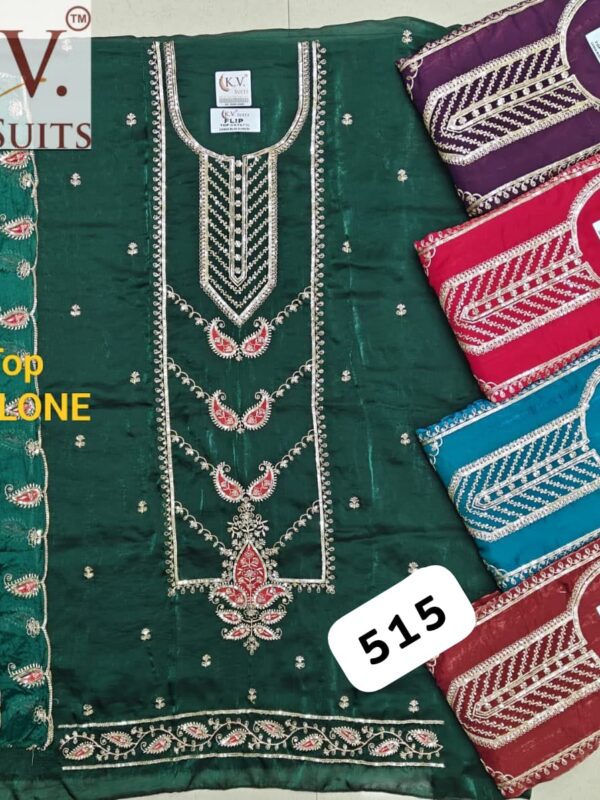 KV Shimmer Top Unstitched Suits