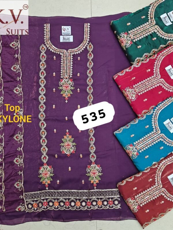 KV Shimmer Top Unstitched Suits